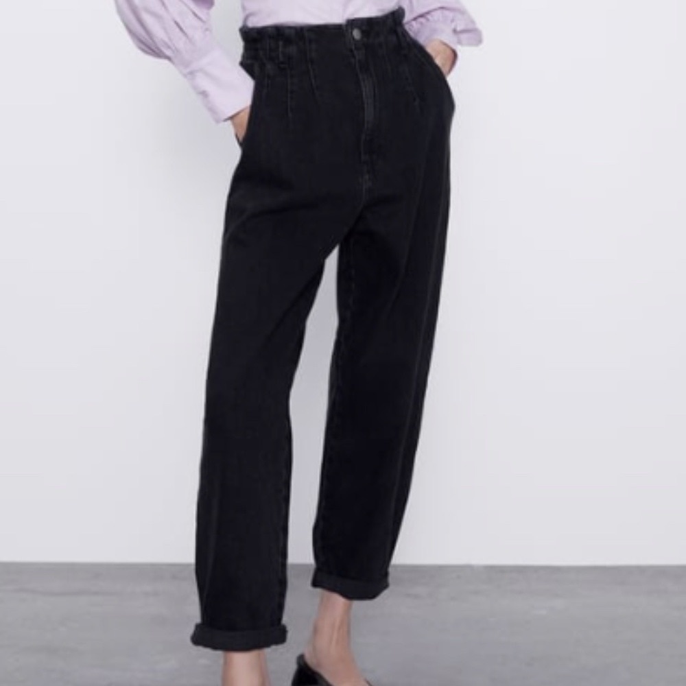 Zara Paperbag Jeans Size 4